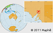 Political Location Map of Flinders Ranges