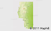Physical 3D Map of Goyder, cropped outside
