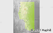 Physical 3D Map of Goyder, desaturated