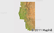 Satellite 3D Map of Goyder, cropped outside