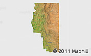 Satellite 3D Map of Goyder, single color outside