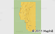 Savanna Style 3D Map of Goyder, single color outside