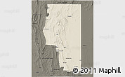 Shaded Relief 3D Map of Goyder, darken