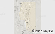 Shaded Relief 3D Map of Goyder, semi-desaturated