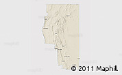 Shaded Relief 3D Map of Goyder, single color outside