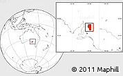 Blank Location Map of Goyder