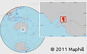 Gray Location Map of Goyder