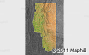 Satellite Map of Goyder, darken, desaturated