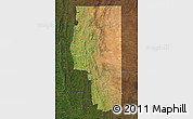 Satellite Map of Goyder, darken