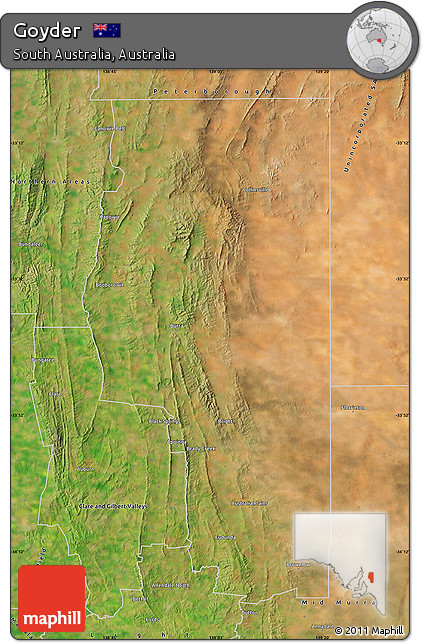Satellite Map of Goyder