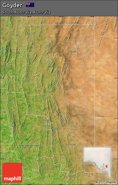 Satellite Map of Goyder
