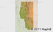 Satellite Map of Goyder, lighten