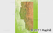 Satellite Map of Goyder, physical outside