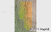 Satellite Map of Goyder, semi-desaturated