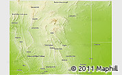 Physical Panoramic Map of Goyder