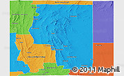 Political Panoramic Map of Goyder