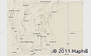 Shaded Relief Panoramic Map of Goyder