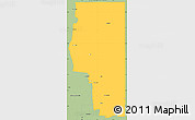 Savanna Style Simple Map of Goyder