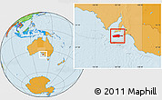 Political Location Map of Kangaroo Island