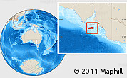 Shaded Relief Location Map of Kangaroo Island