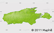 Physical Map of Kangaroo Island, cropped outside