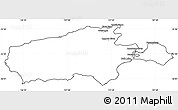 Blank Simple Map of Kangaroo Island, cropped outside