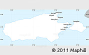 Gray Simple Map of Kangaroo Island