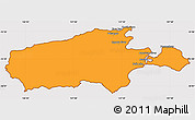 Political Simple Map of Kangaroo Island, cropped outside