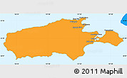 Political Simple Map of Kangaroo Island