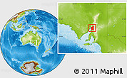 Physical Location Map of Mount Remarkable