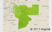 Physical Map of Murray Bridge, shaded relief outside