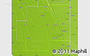 Physical Map of Naracoorte and Lucindale