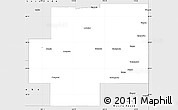 Silver Style Simple Map of Naracoorte and Lucindale