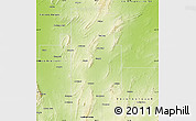 Physical Map of Orroroo/Carrieton