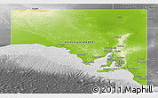 Physical Panoramic Map of South Australia, desaturated
