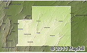 Physical 3D Map of Peterborough, darken