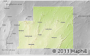 Physical 3D Map of Peterborough, desaturated