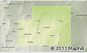 Physical 3D Map of Peterborough, semi-desaturated