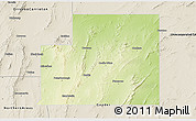 Physical 3D Map of Peterborough, shaded relief outside