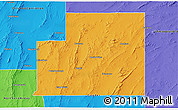 Political 3D Map of Peterborough