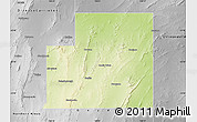 Physical Map of Peterborough, desaturated
