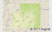 Physical Map of Peterborough, shaded relief outside
