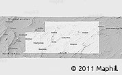 Gray Panoramic Map of Peterborough