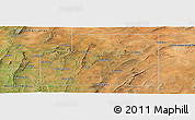 Satellite Panoramic Map of Peterborough