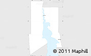 Silver Style Simple Map of Port Augusta
