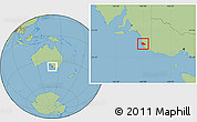 Savanna Style Location Map of Robe