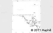 Blank Simple Map of South Australia, cropped outside