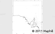 Blank Simple Map of South Australia, no labels