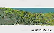 Satellite Panoramic Map of Central Coast