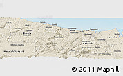 Shaded Relief Panoramic Map of Central Coast